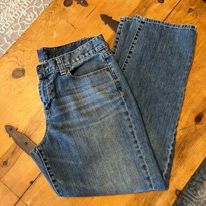 Talbots Classic Straight Leg Cotton Blue Denim Jeans in EUC. 32 X 28 Size 10S